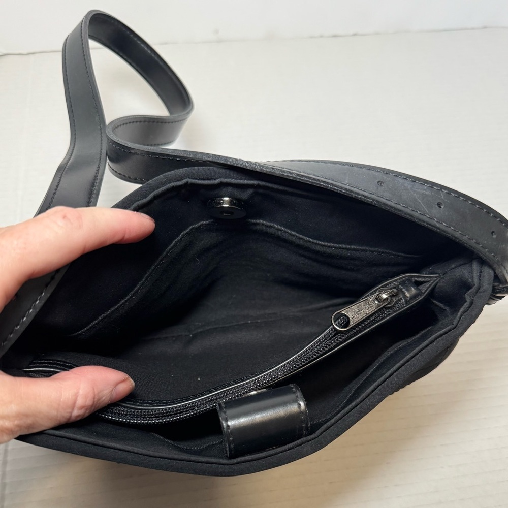 vintage Esprit black quilted shoulder bag y2k - Picture 8 of 13